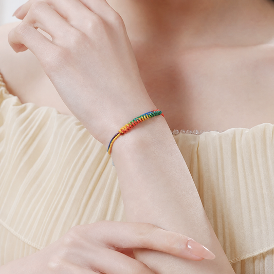 Sacred Orient Five-Color Oriental Knotted Bracelet
