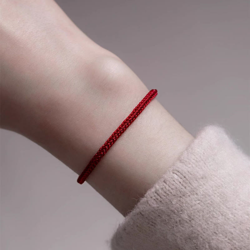 Sacred Orient  Red String Jade Connection Bracelet Bracelet BS Darkred String 20cm