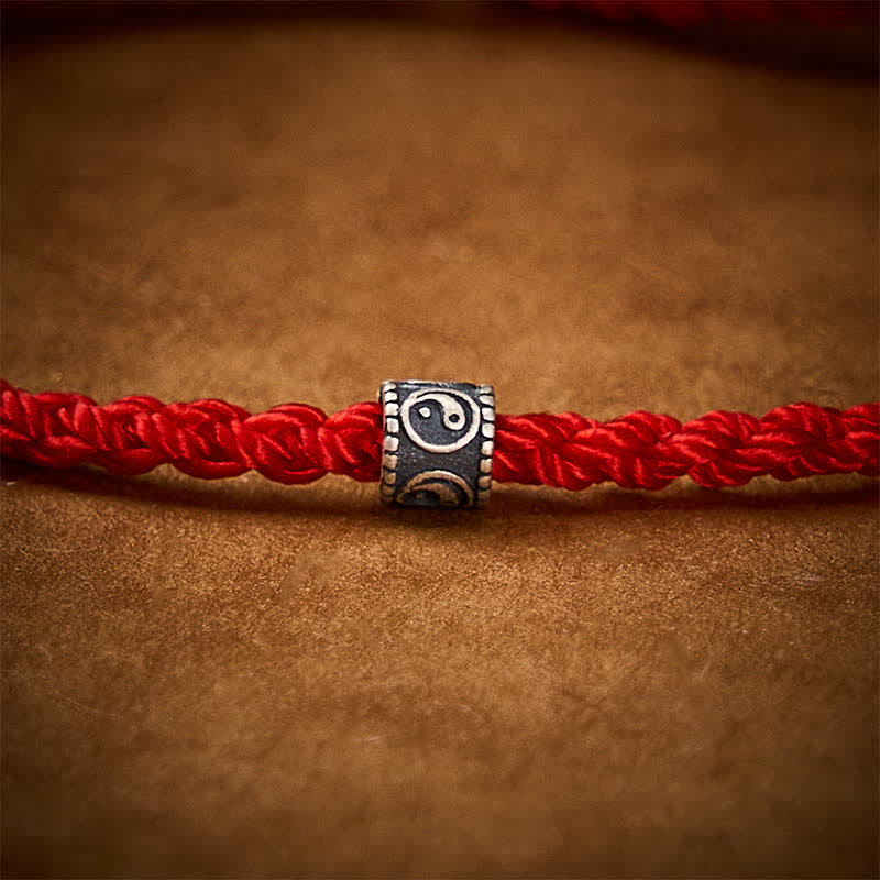 Sacred Orient Black and Red String Yin Yang Hand-Woven Bracelet – product image 13