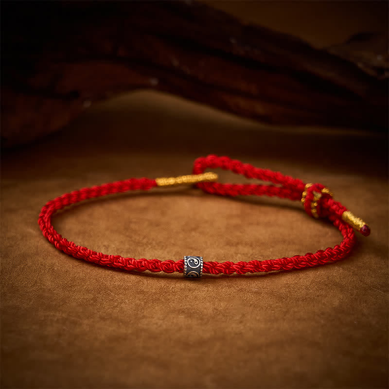 Sacred Orient Black and Red String Yin Yang Hand-Woven Bracelet – product image 12