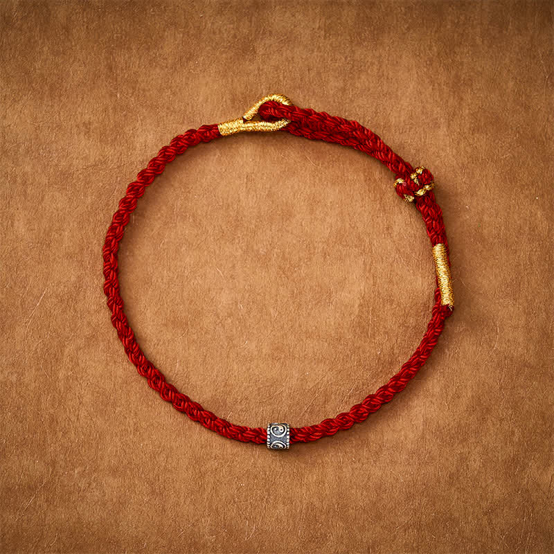 Sacred Orient Black and Red String Yin Yang Hand-Woven Bracelet – product image 11
