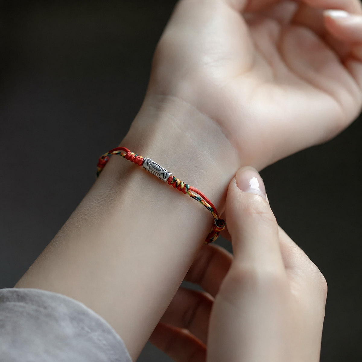 Sacred Orient S925 Sterling Silver Koi Braided Bracelet