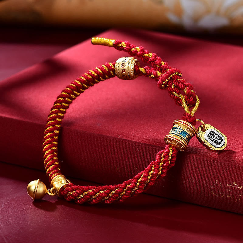 Red gold Zakiram charm bracelet