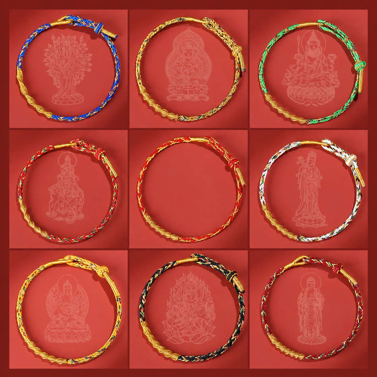 Sacred Orient Handmade Chinese Zodiac Braided Rope Bracelet – 12 Signs