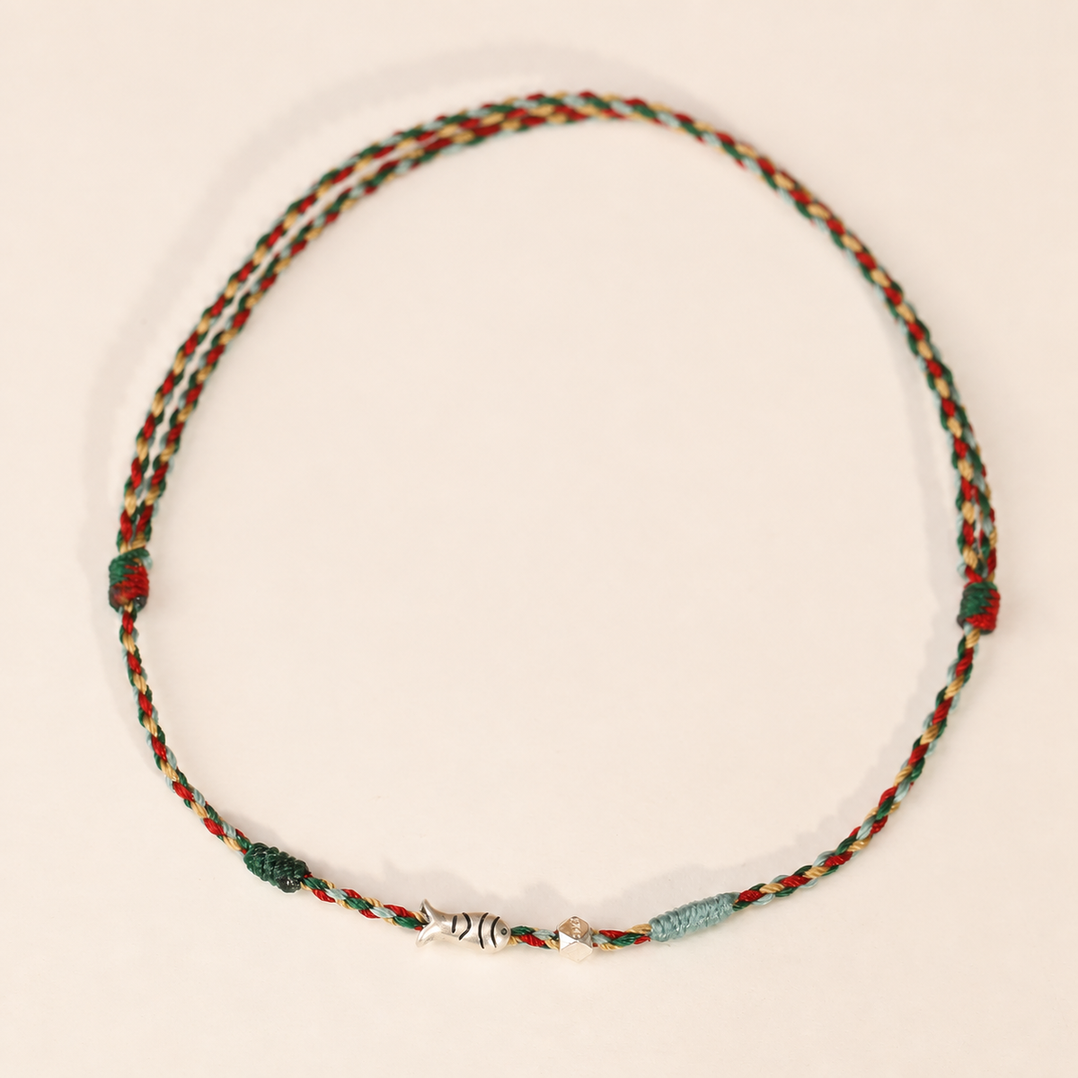 Sacred Orient 925 Sterling Silver Koi Cord Bracelet & Anklet