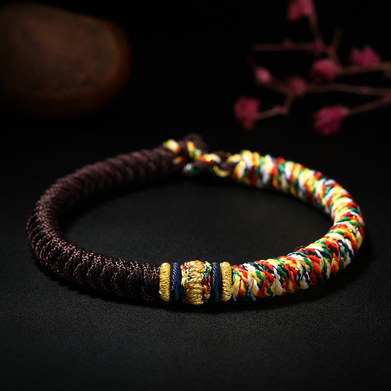 Sacred Orient handmade multicolored King Kong knot cord bracelet - image 6