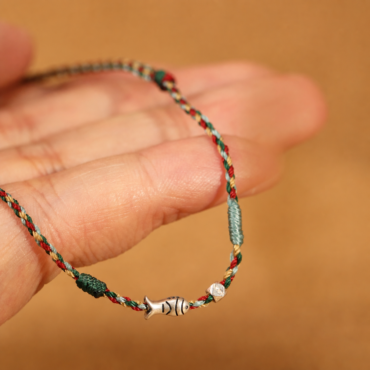 Sacred Orient 925 Sterling Silver Koi Cord Bracelet & Anklet