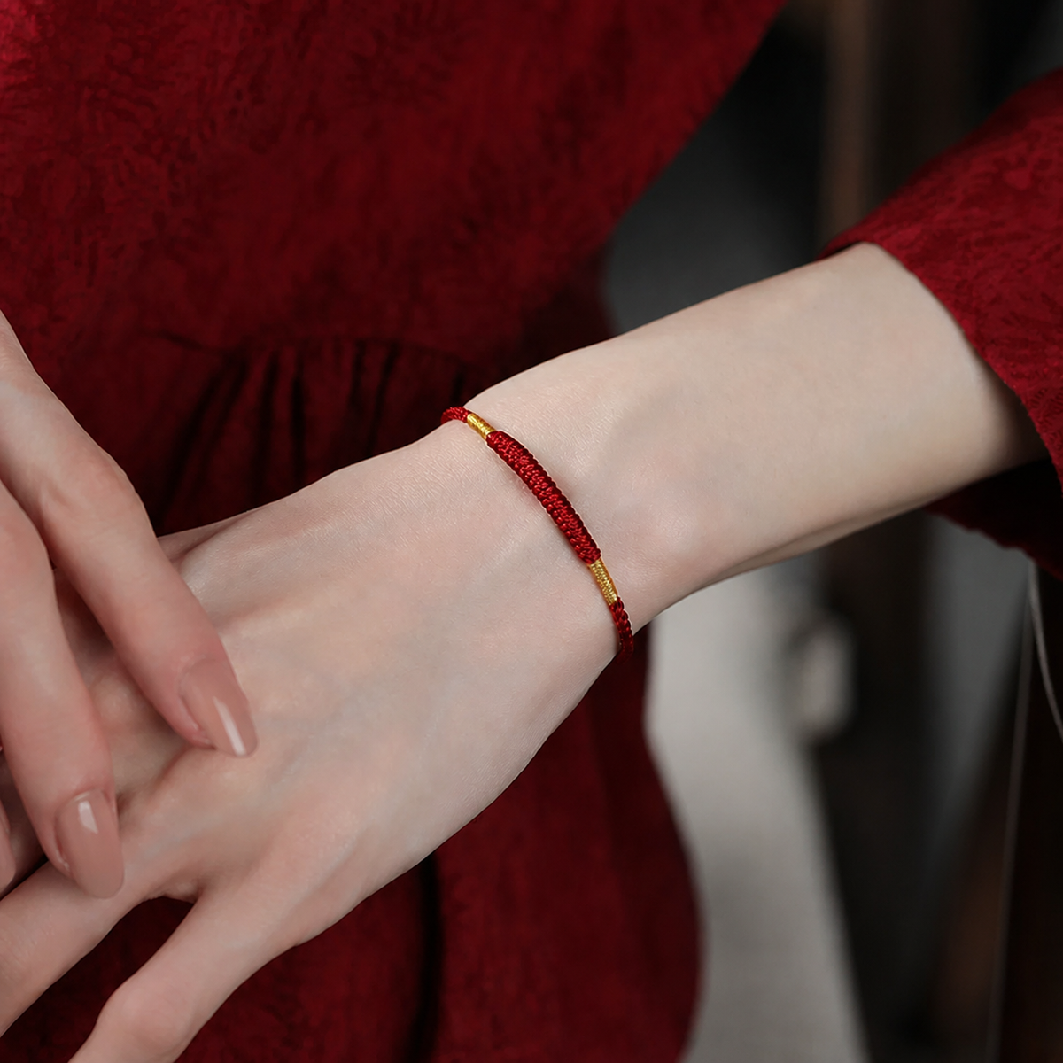 Sacred Orient Eight-Strand Joy Knot Cord Bracelet