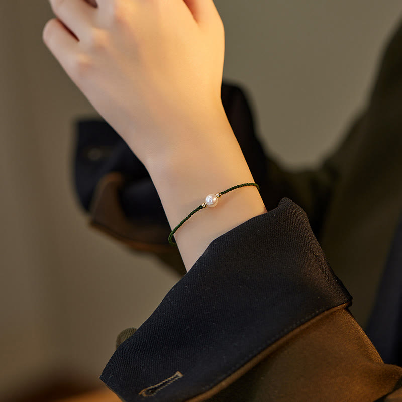 Sacred Orient Natural Pearl Bead Braided String Bracelet – product image 11