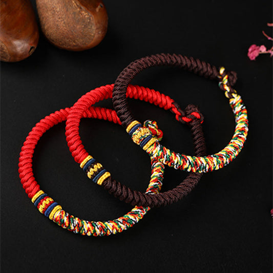 Sacred Orient handmade multicolored King Kong knot cord bracelet - image 2