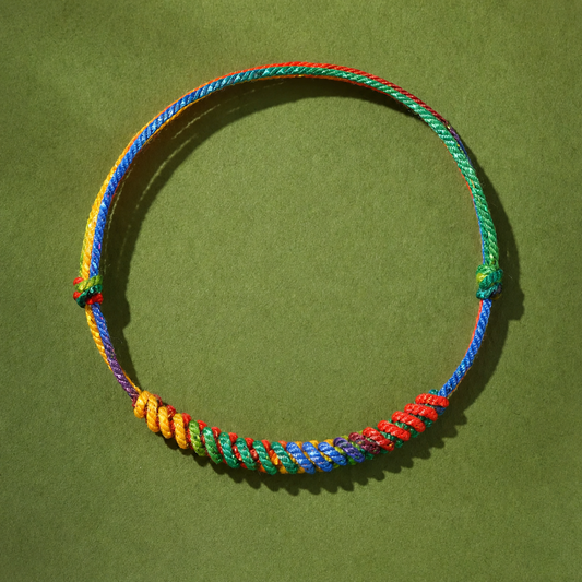 Sacred Orient Five-Color Oriental Knotted Bracelet