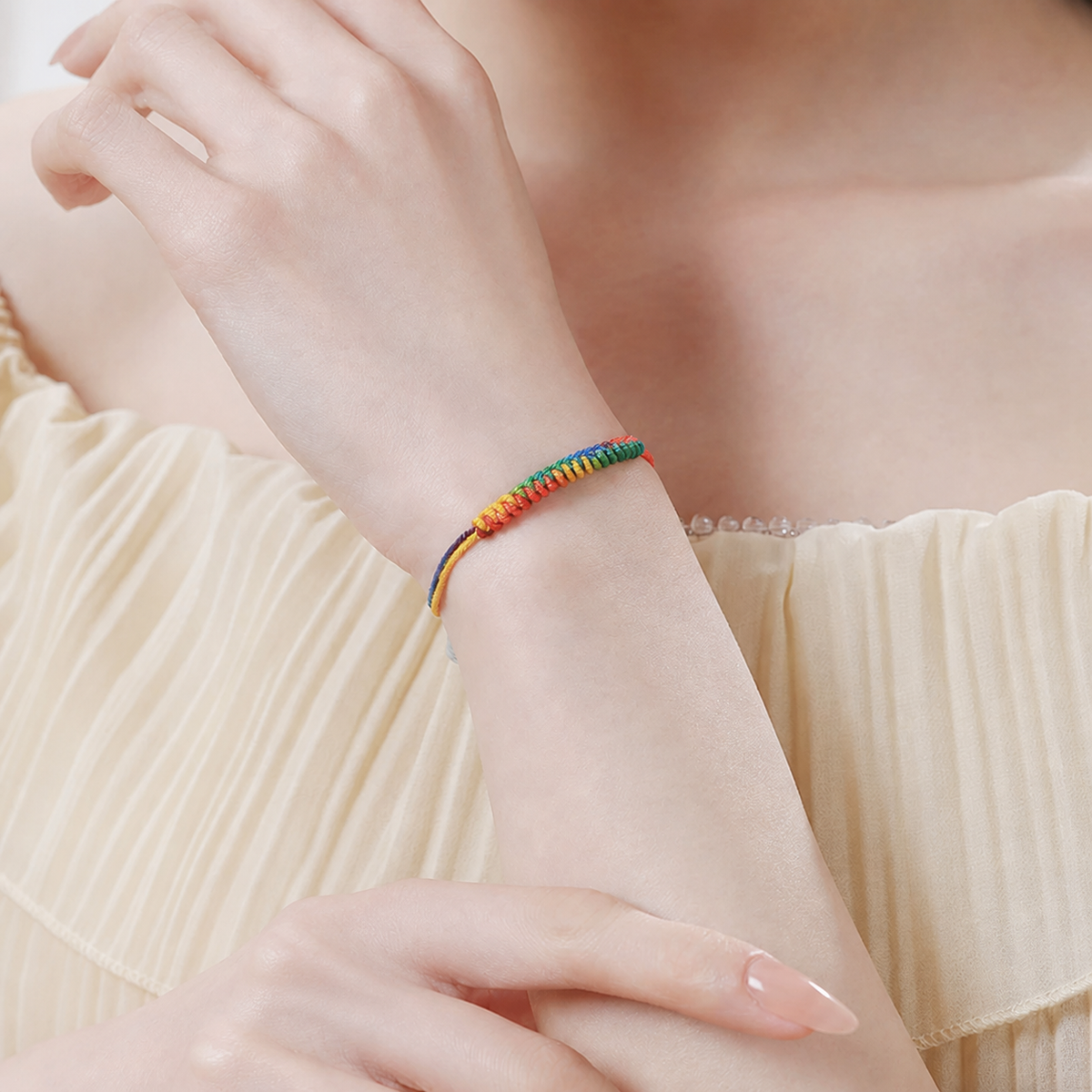 Sacred Orient Five-Color Oriental Knotted Bracelet