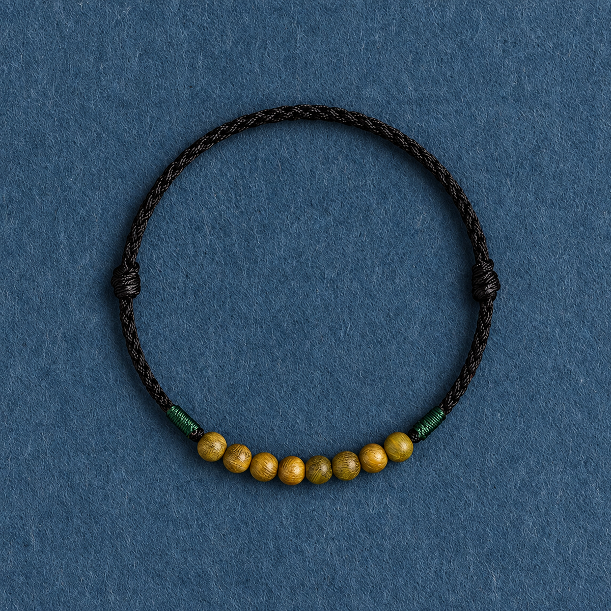 Natural Green Sandalwood Red String Bracelet