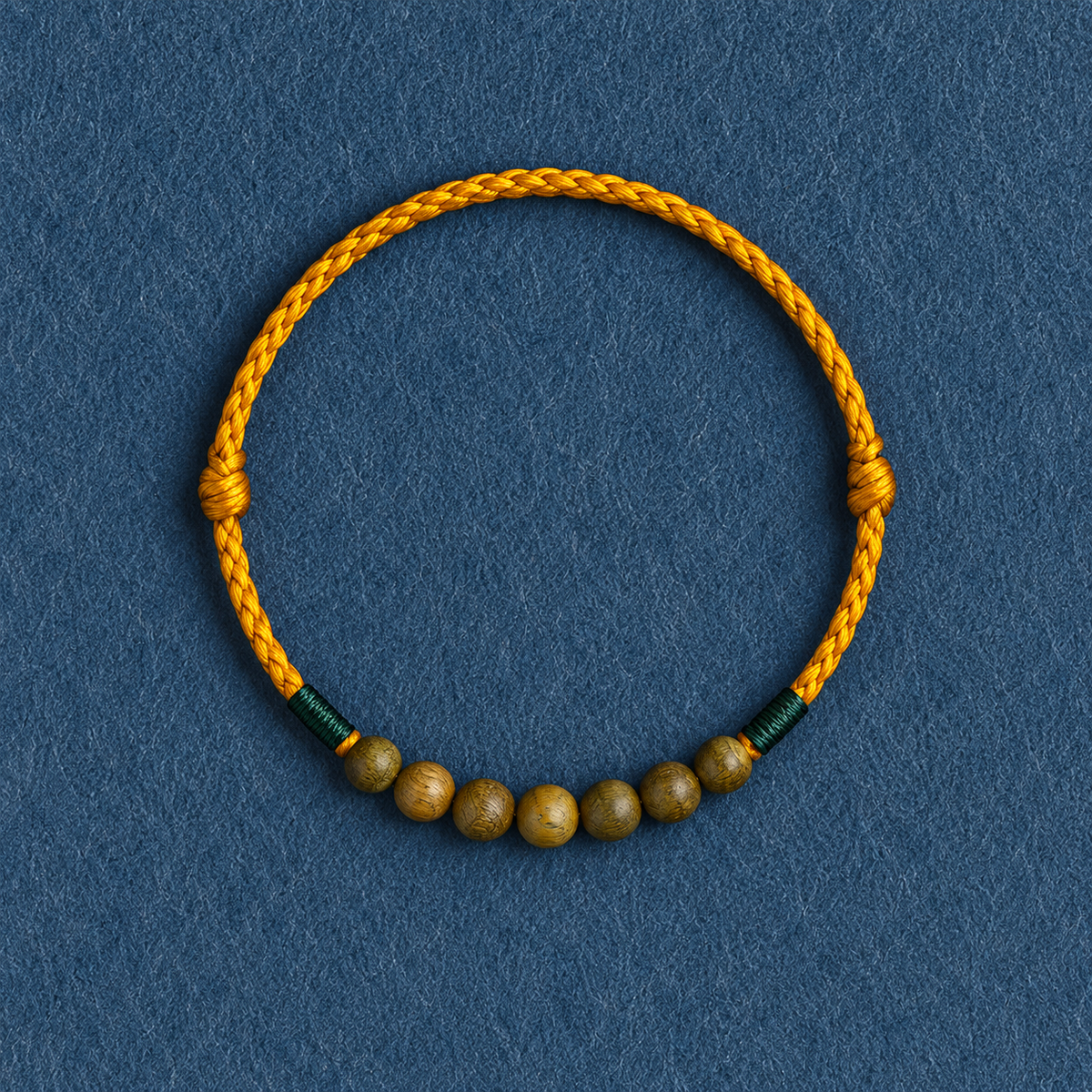 Natural Green Sandalwood Red String Bracelet