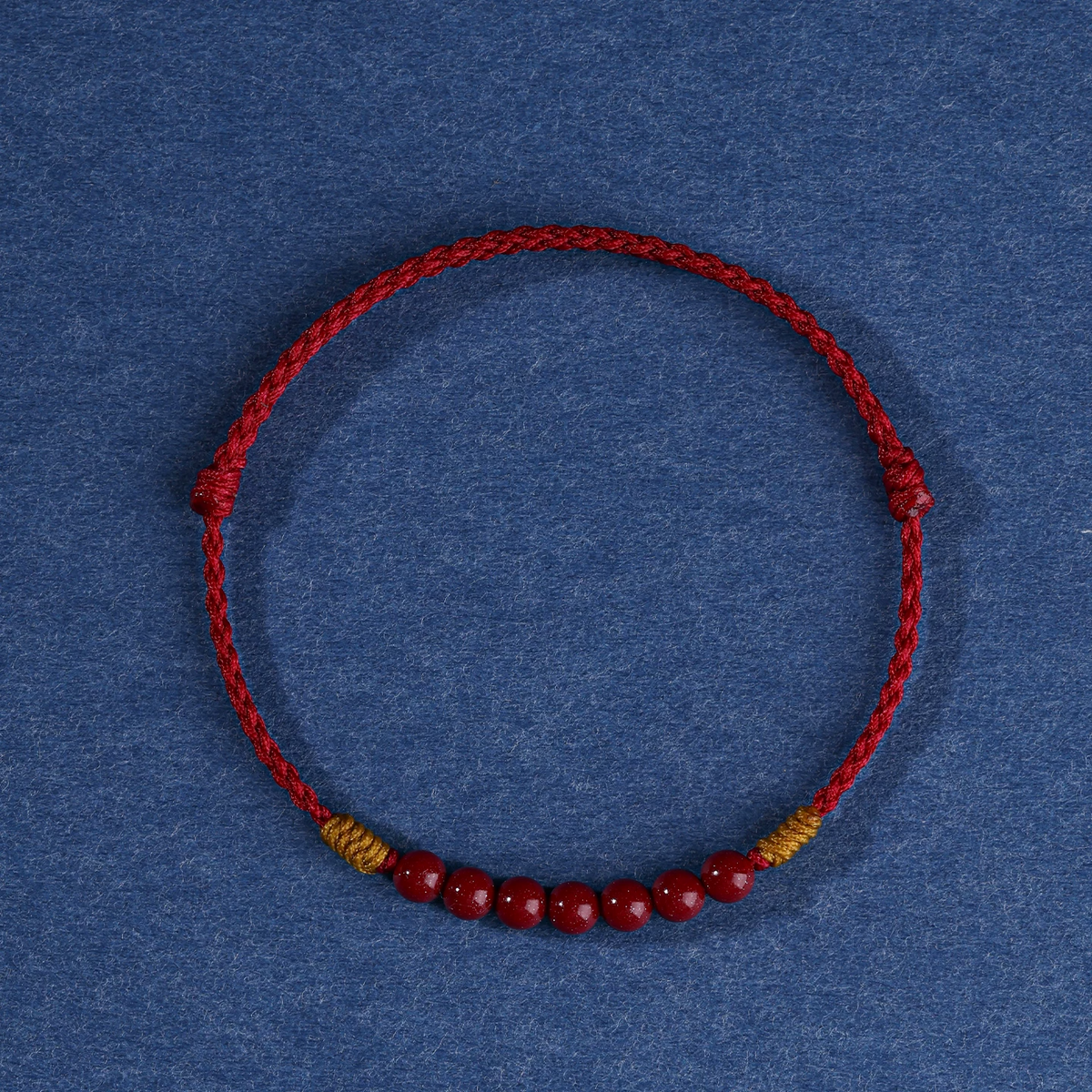 Sacred Orient Cinnabar Bead Red String Bracelet