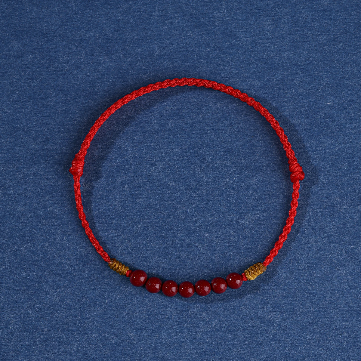 Sacred Orient Cinnabar Bead Red String Bracelet