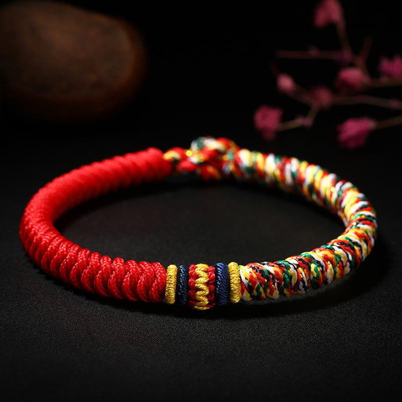 Sacred Orient handmade multicolored King Kong knot cord bracelet - image 1