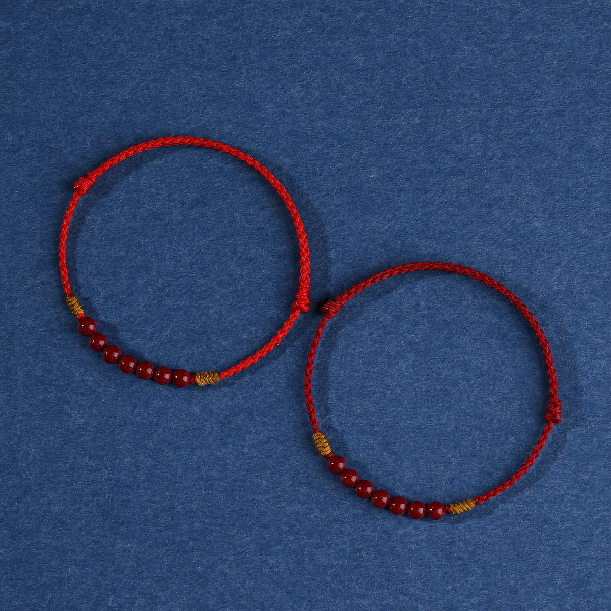 Sacred Orient Cinnabar Bead Red String Bracelet