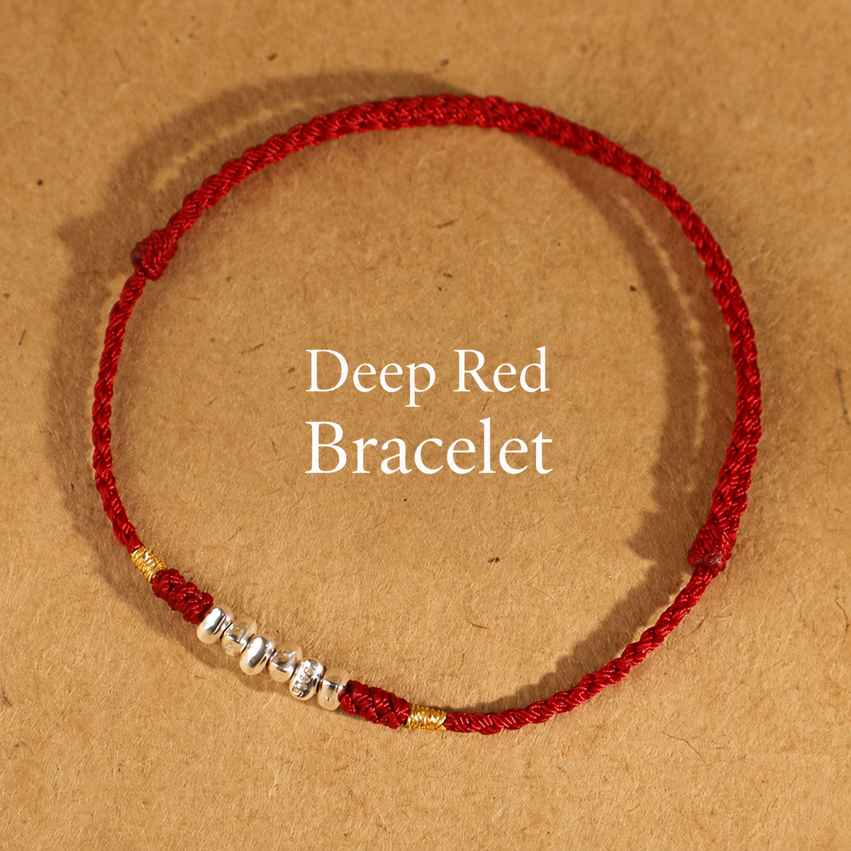 Sacred Orient 925 Sterling Silver Bead Braided Cord Bracelet & Anklet – product image 1