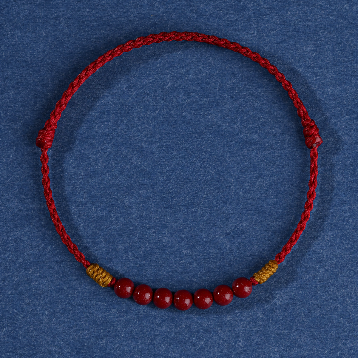 Sacred Orient Cinnabar Bead Red String Bracelet