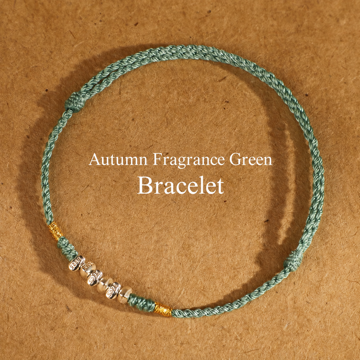 Sacred Orient 925 Sterling Silver Bead Braided Cord Bracelet & Anklet – product image 7