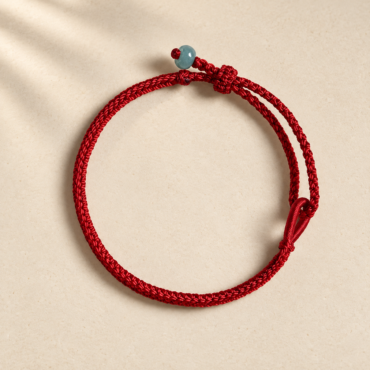 Sacred Orient  Red String Jade Connection Bracelet Bracelet BS Darkred String 20cm
