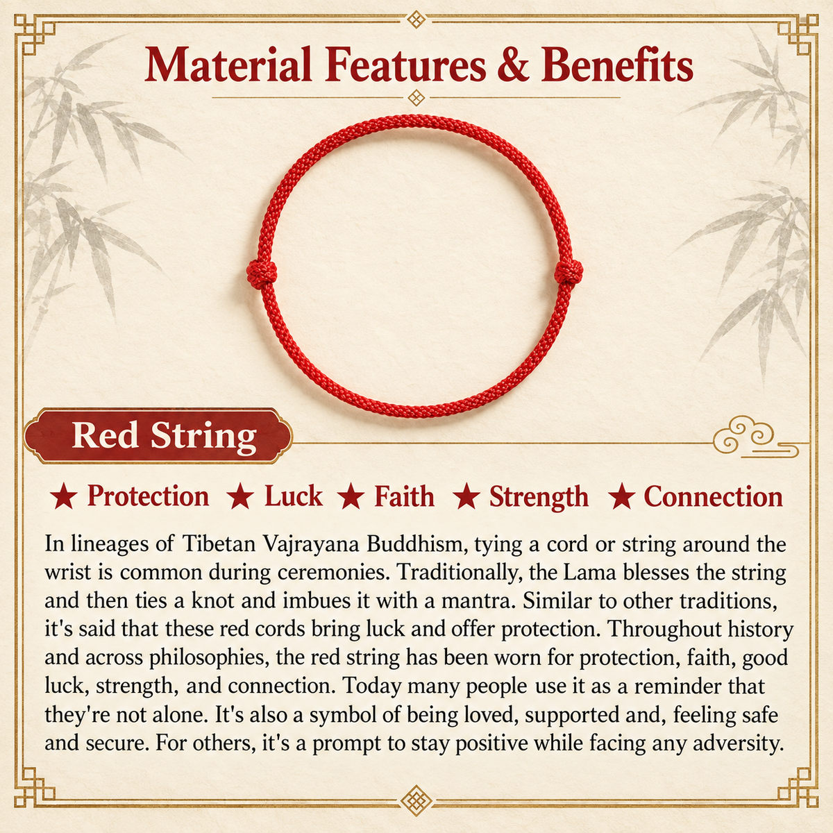 Handmade Chinese Zodiac Red String Bracelet – Adjustable Unisex